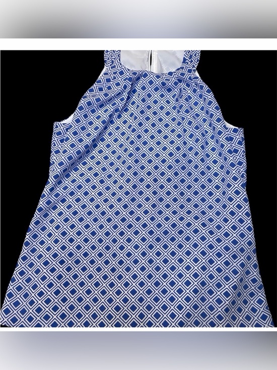 Banana Republic Tops - Banana Republic Womens Size O Blue Square Sleeveless Halter Top Blouse